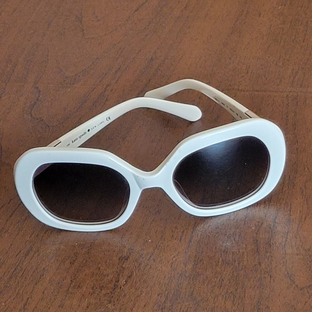 Kate Spade CAREEN/S 0EG8 Y7 White Oval Sunglasses 53x20x135